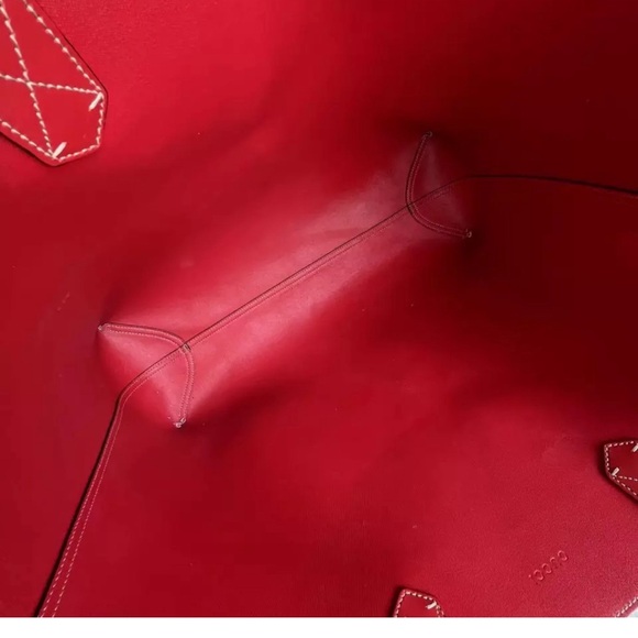 Gucci Reversible Tote Bag Red AS IS NO RETURN - Picture 3 of 7